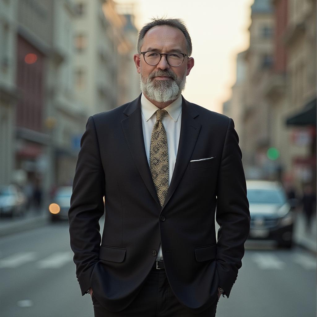 Rolf Scheidt in der Innenstadt